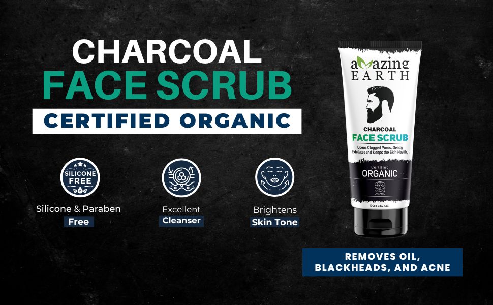 charcoal face scrub for men
