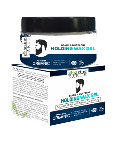 certified organic AMAzing EARTH beard and mustache holding wax gel